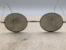 VINTAGE SAVILE ROW ALGHA ROUND SUNGLASSES MADE IN ENGLAND WIRE FRAME 