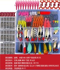 301 Box Metal Mixed Fishing Lures Bait Tackle Set Spinner Plugs Crankbait Hooks