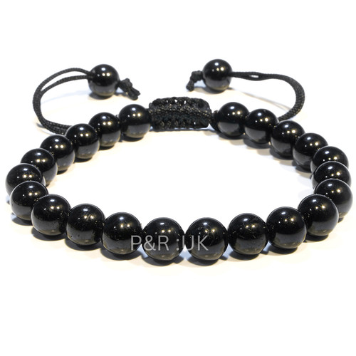 Black tourmaline bracelet - black,