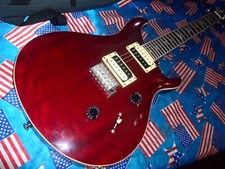 STUNNING PRS STANDARD 24 SE TRANSLUCENT CHERRY, MAHOGANY , BIRDS,  FULL SET UP !