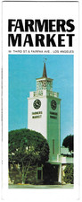 Vintage Brochure Farmers Market Los Angeles Map Photo Images Travel Tourist USA