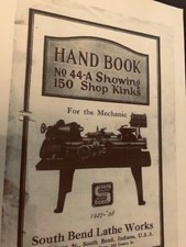 South Bend Lathe 1927-28
