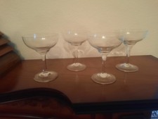 4 Vintage Champagne Coupe Saucers.