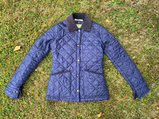 Womens LIBERTY FREEDOM Navy Quilted JACKET country riding barbour belstaff XS 6