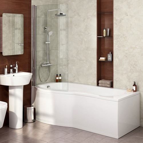 Diamond shaped shower bath - shaped,