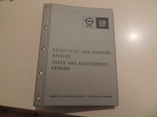Workshop manual spare - manual, parts