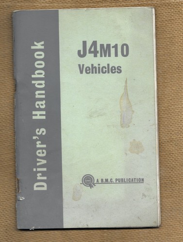 Driver handbook bmc m10 - driver's,