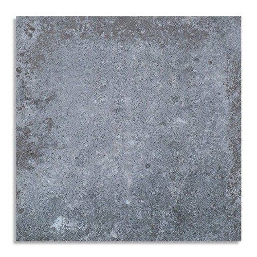 Steel grey fireplace hearth - steel,