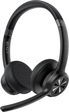 TECKNET Bluetooth, Wireless On Ear Headset with Microphone Noise Canceling