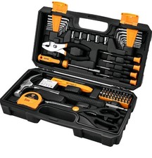 Tool Kit Set Box 62 piece DIY Tools Basic Hand Toolbox Set