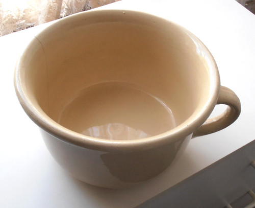 Large antique chamber pot - chamber,