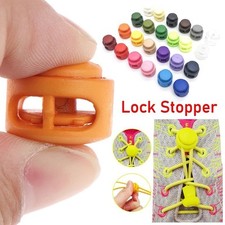 10Pcs DIY Shoelace Spring Cord Lock Stopper Toggle Clip Buckle