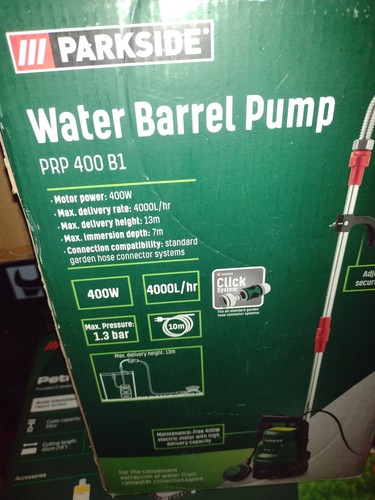 Parkside water barrel - parkside, pump