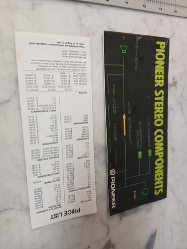Vintage 1981 pioneer stereo - 1981,
