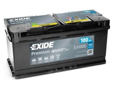 019 Car Battery Exide EA1000 12V 100Ah 900CCA - Varta H3 Equivalent