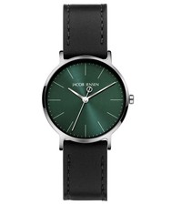 Jacob Jensen Women's Watch Titanium Quartz Black/Green 174