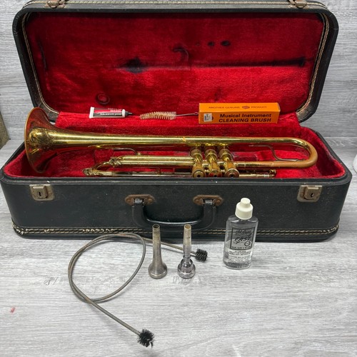 Vintage york cornet case - w/,