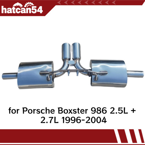 Stainless rear silencer - rear,