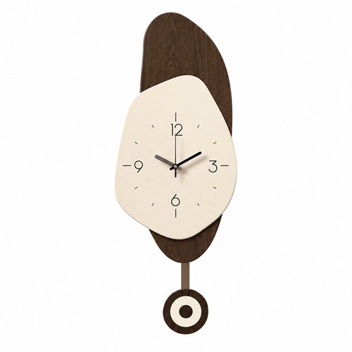 Wall clock with pendulum - clock,