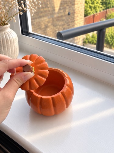 Pumpkin trinket pot - pumpkin,