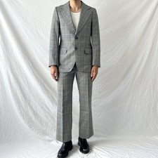 mens vintage 1970s grey white