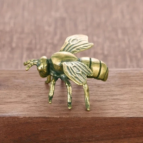 Solid brass honey bee - solid,