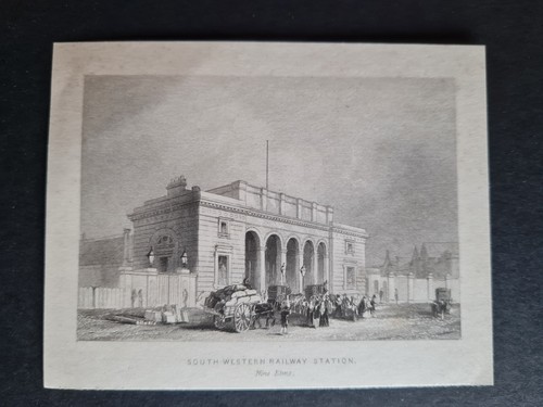 Antique 1851 print south - print,