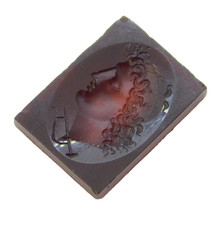 Grand Tour Regency Red Hardstone Classical Cameo Plaque Antique c1830