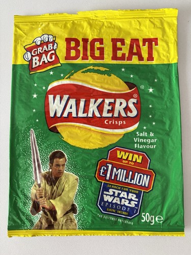 1990s walkers crisp packet - 1990s,