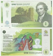 UK England - Lewes £1 1 Pound 2009 UNC Local Currency Banknote - Street