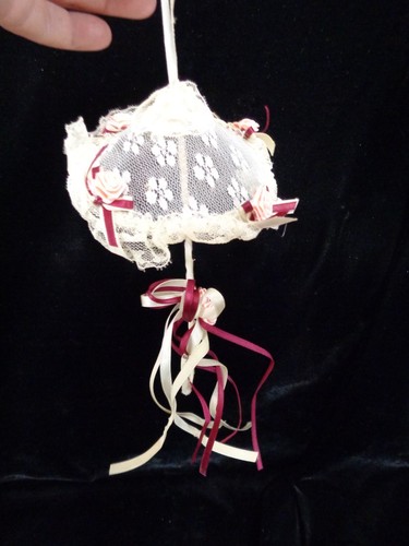 Vintage lace victorian parasol - vintage,
