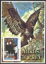 Afghanistan, 2001, Birds of Prey, MNH Imperf M/S Sheet #M1990