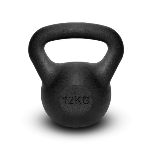 Cast iron kettlebell 12kg - iron,