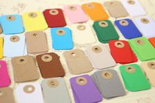 Colorful Gift Tags 20pc handmade DIY craft wedding wishing tree shop midi tag