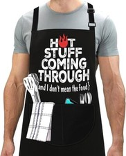 Men Women BBQ Aprons Professional Novelty Funny Kitchen Chef Cooking with Pocket