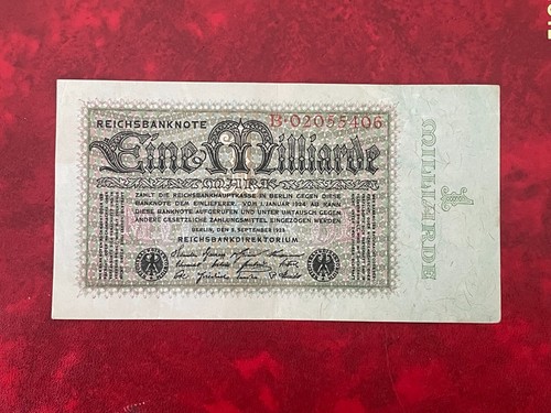 1923 german billion mark - 1923, 1-billion-mark