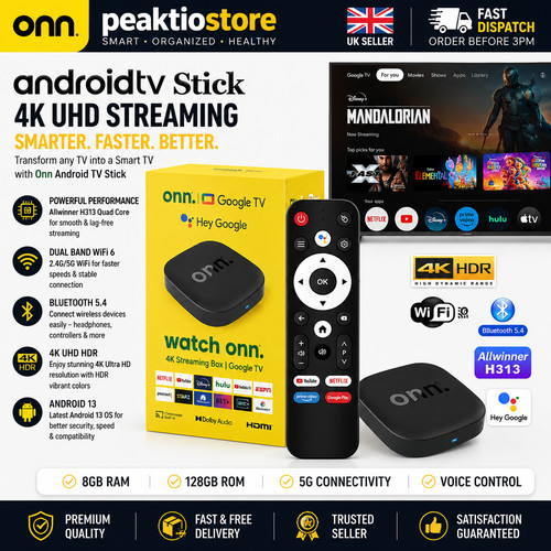Onn android smart tv - android, 13