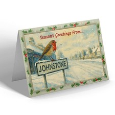 CHRISTMAS CARD - Johnstone - Kilbarchan Road - Vintage Design