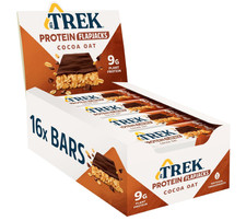 Vegan Protein Flapjack Bars, Cocoa Oat, Gluten Free Snack, 50g x16