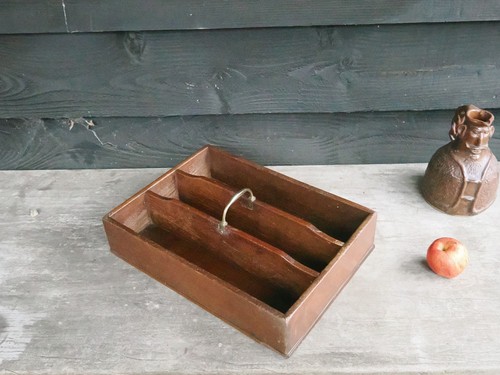 Georgian cutlery box tray - cutlery,