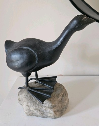 Goose sculptural figurine - goose,