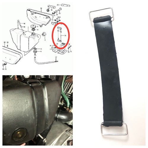 Rubber band oil tank strap - band,