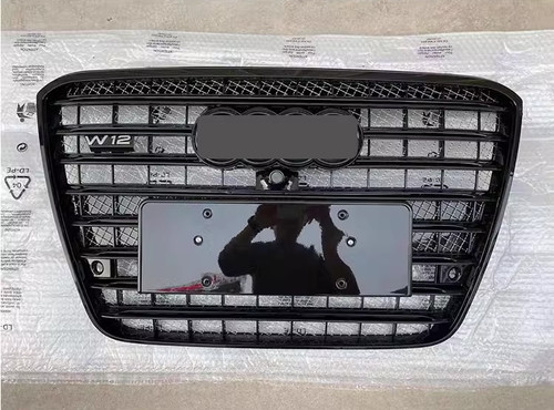 Black front bumper mesh - front, grille