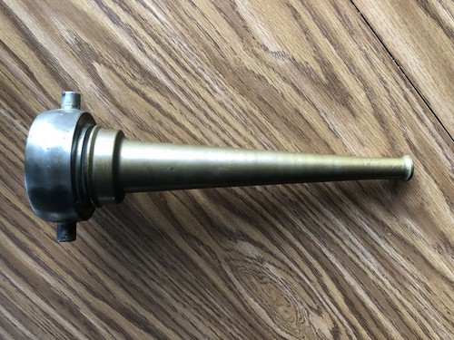 Vintage brass fire nozzle