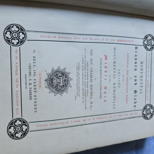 Monumental brasses and - monumental,