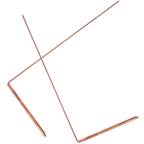 Golden brass dowsing rods 2pcs - rods,