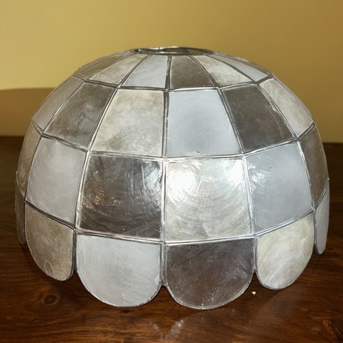 Capiz shell lampshade - capiz,