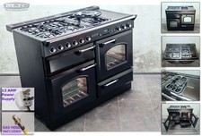 Refurb Rangemaster Classic 110cm ALL GAS LPG Propane RANGE COOKER Black (5N11)