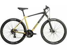 Raleigh Strada X Mens 21-Speed Black/Gold Hybrid Bike - 20'' Large (Scratched) A