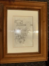 Winnie the Pooh Print E.H. Shepard Illustration Framed Vintage Style